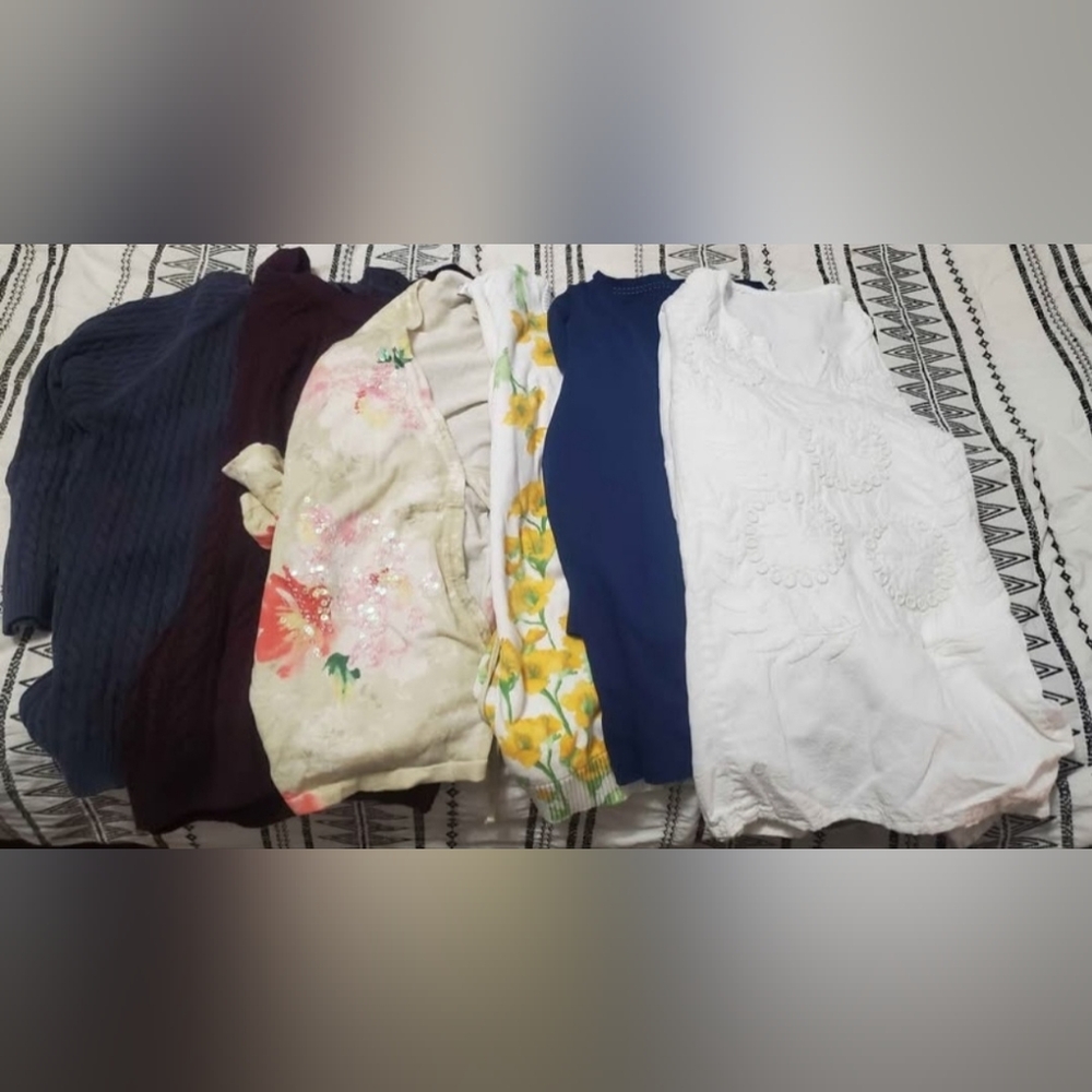 Floral and Solid Color Clothing Bundle